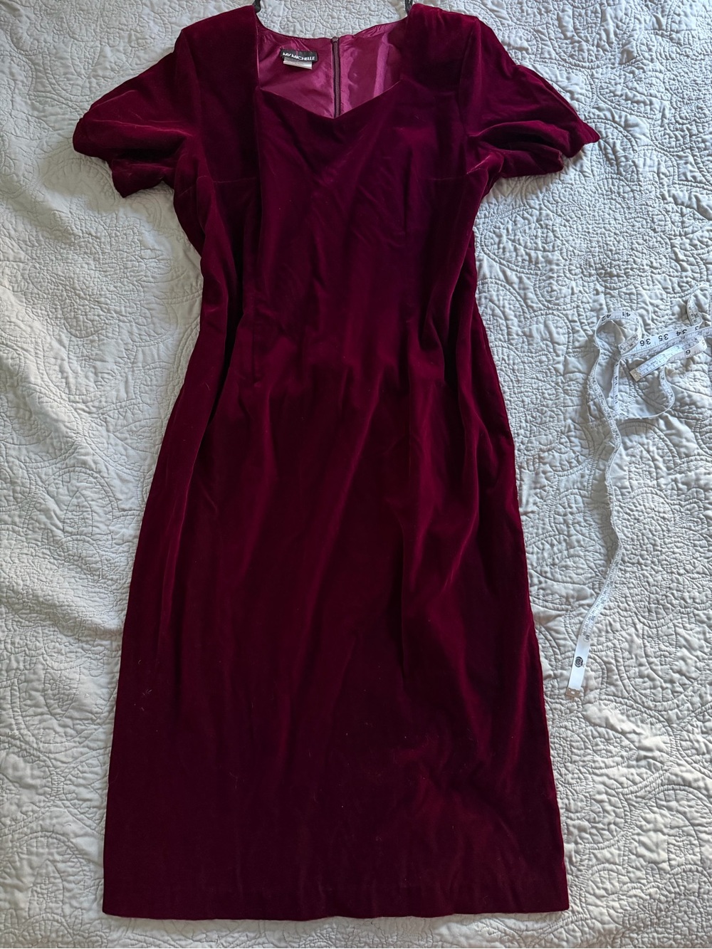 Dark feminine, witchy, romantic deep burgundy velvet corset back maxi. Vintage